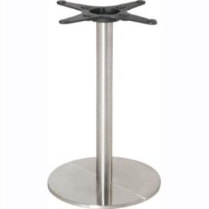 Hali Table Base - Stainless Steel - Round