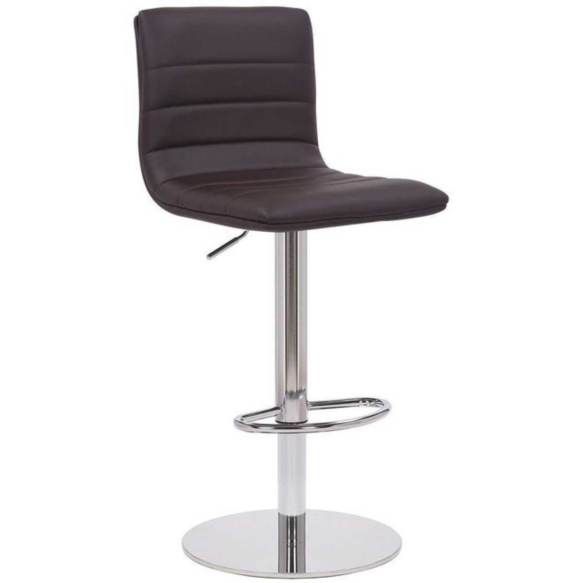 Alpino Breakfast Bar Stool Weighted Base Height Adjustable - Brown.