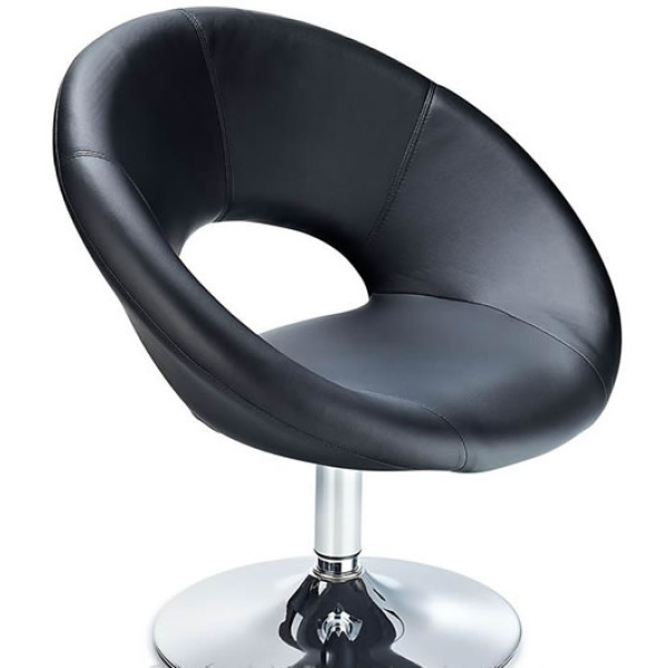 Choco Black Chair Faux Leather