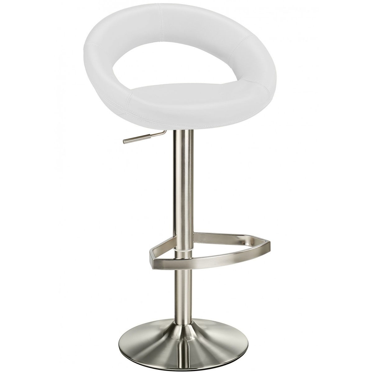 Lunar Adjustable Bar Stool White