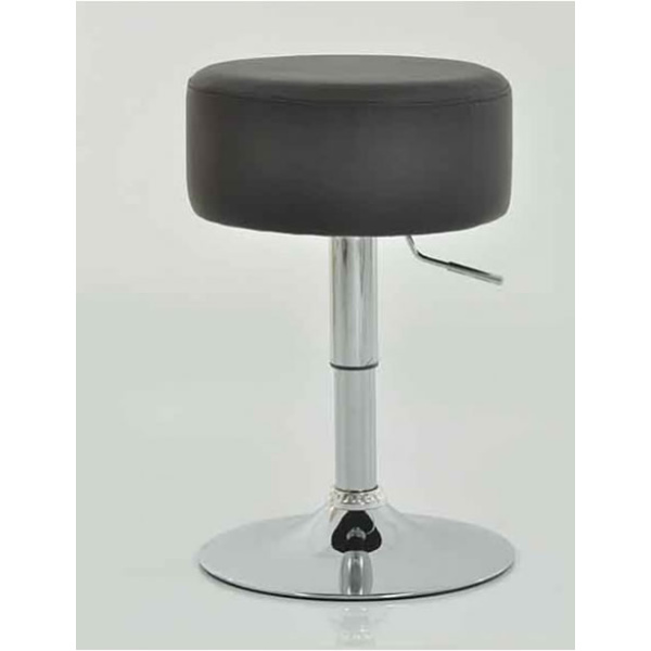 Low Bar Stool - Black Height Adjustable