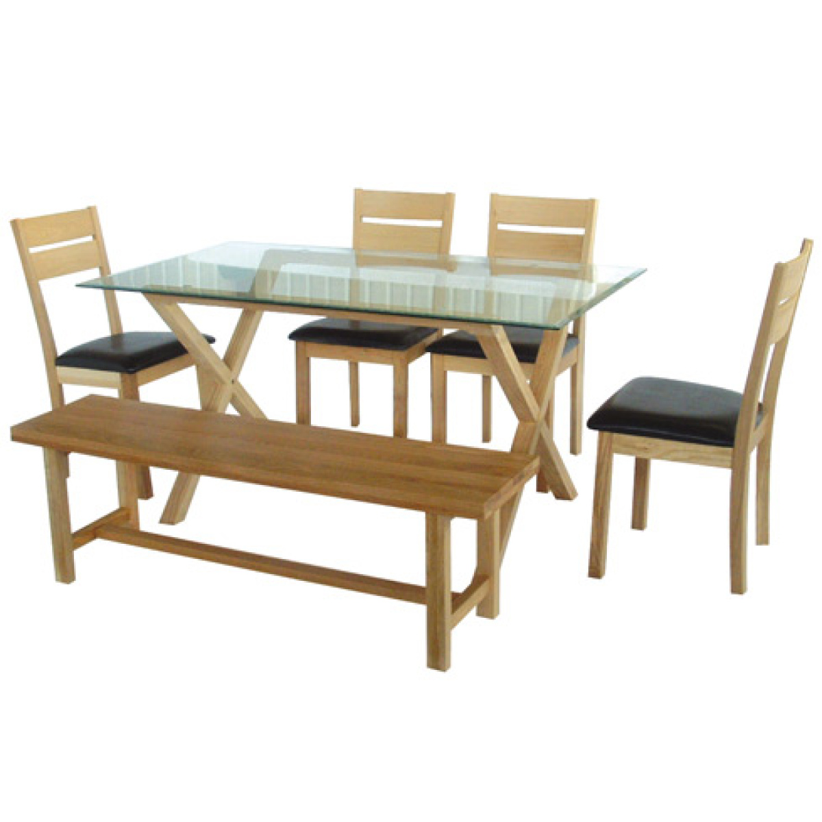 Cadazza Glass Top Dining Table