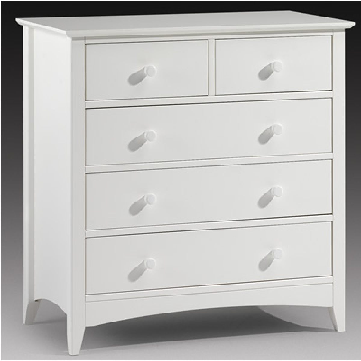 Treck White Stone 3+2 Drawer Chest