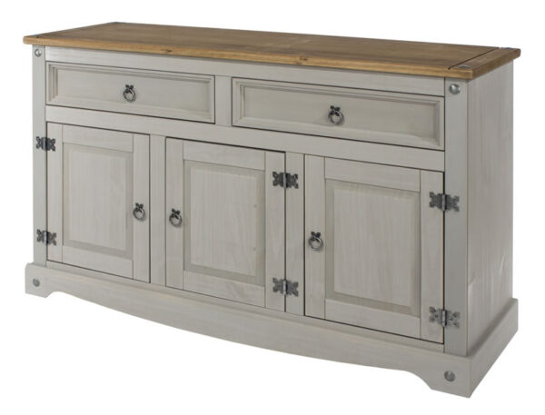 Coson Grey Pine Medium Sideboard Adjustable Shelf