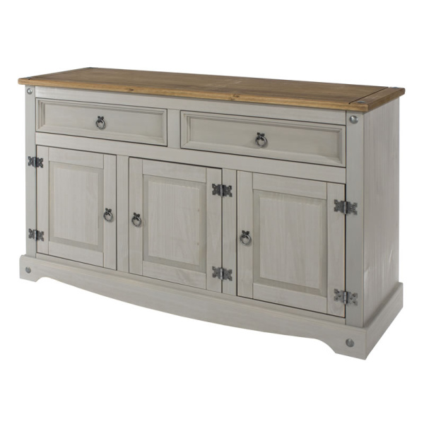 Coson Grey Pine Medium Sideboard Adjustable Shelf