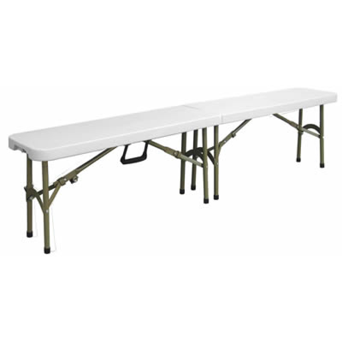 Restine Folding Bench Polyethylene Top Steel Frame