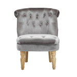 Lottie Chair Silver Velvet