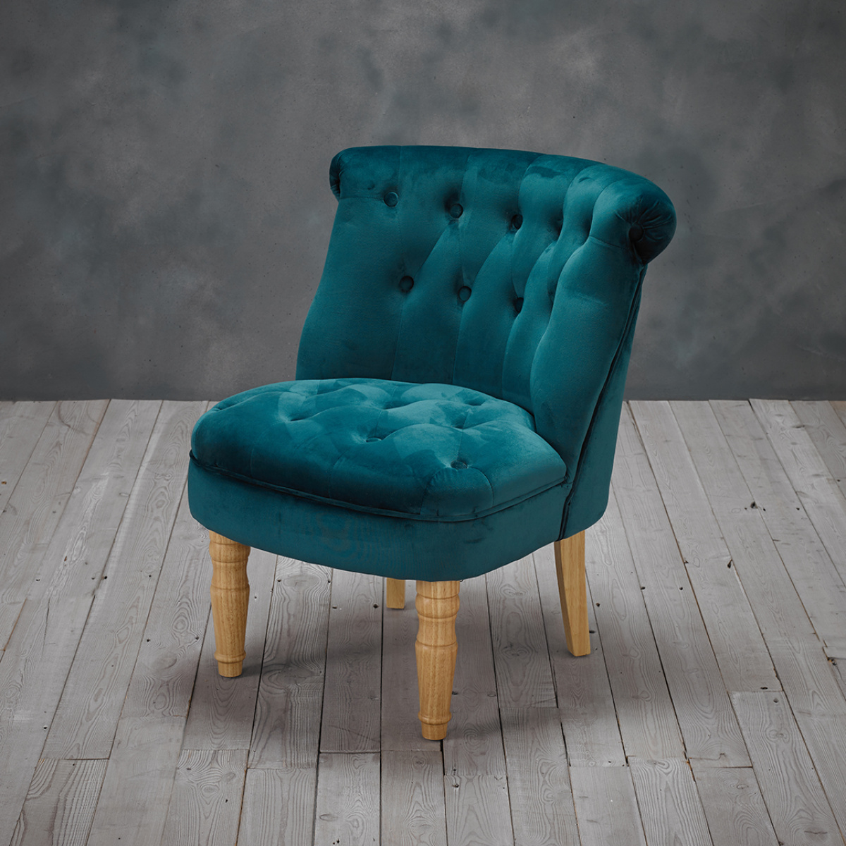 Lottie Chair Teal Velvet