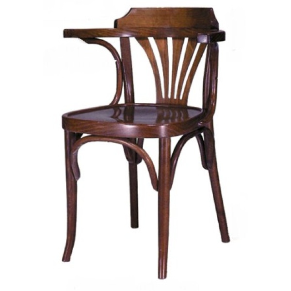 Sara Walnut Wood Beech Chair Pair