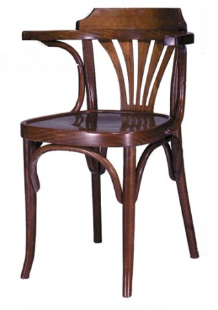 Sara Walnut Wood Beech Chair Pair