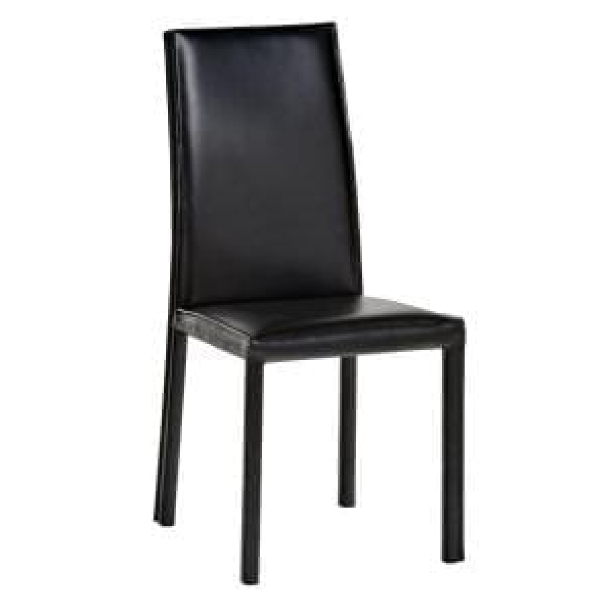 Lasita Bonded Leather Chairs Black Cream Brown