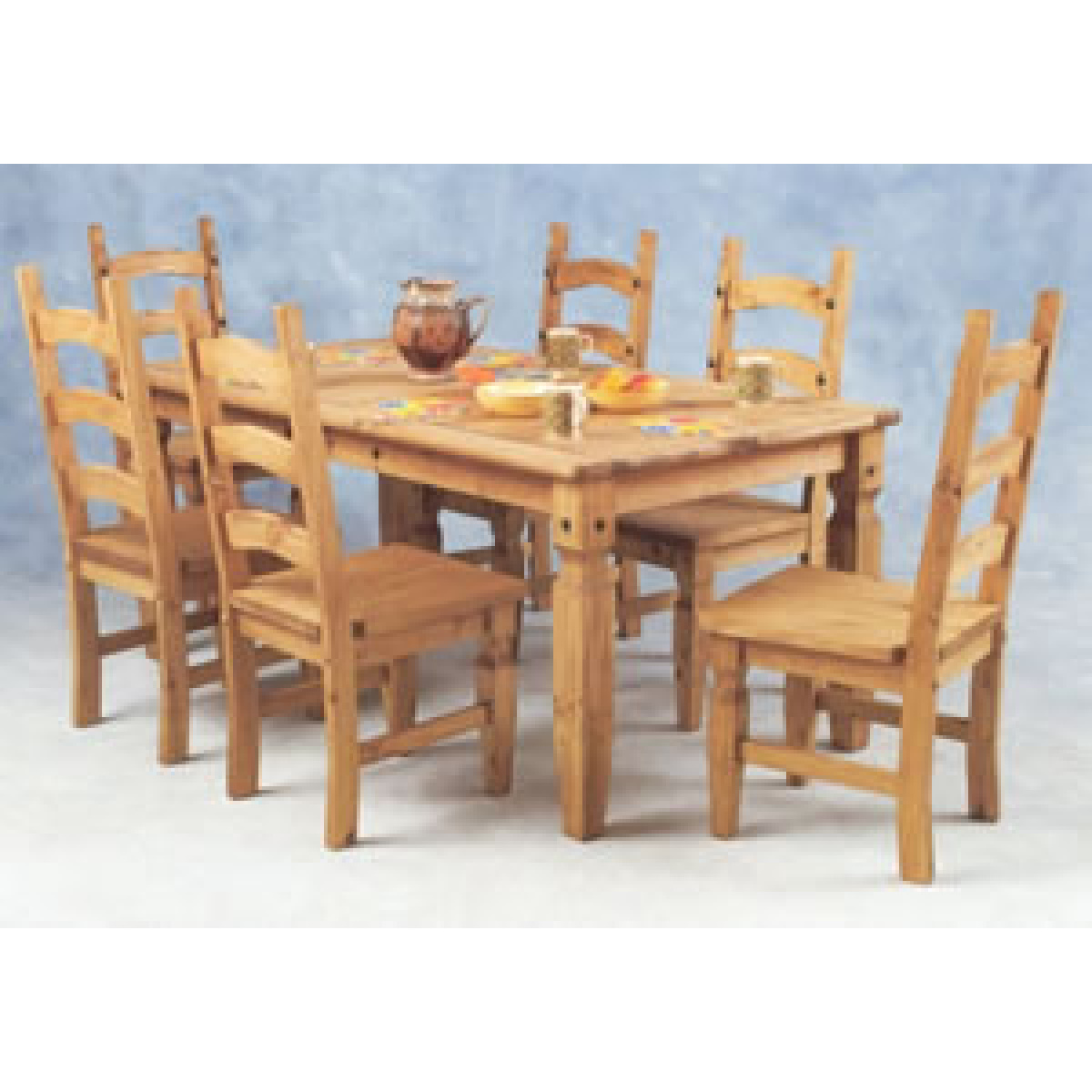 Kayley Pine Table & 6 Chairs