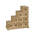 Carrie DVD Staircase Storage - Pine