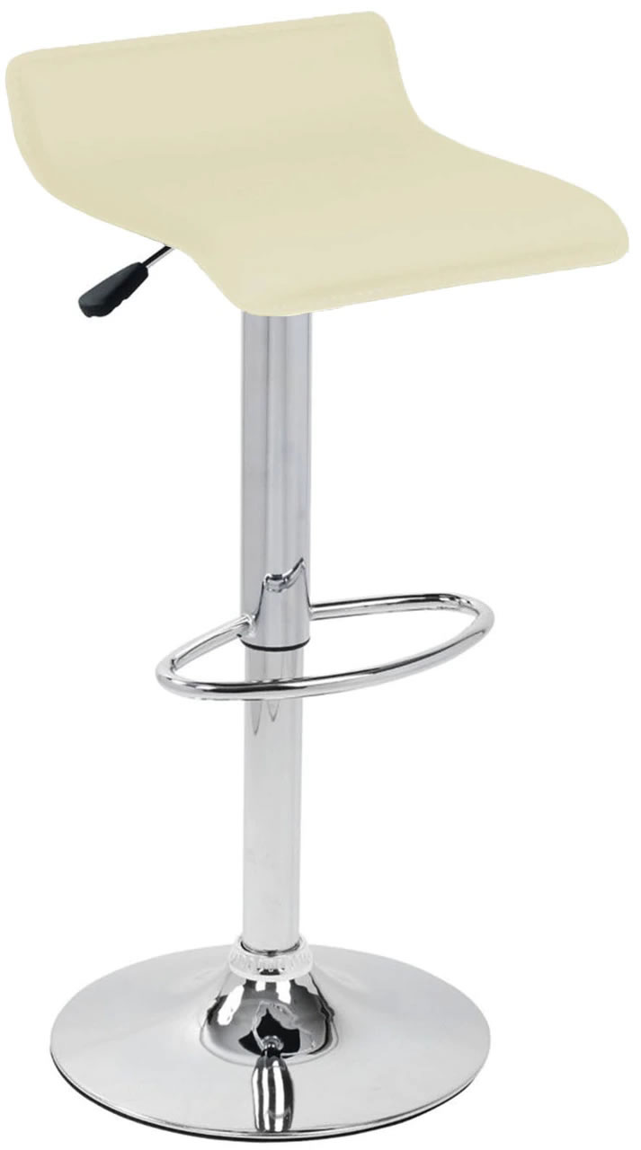 Zest Bar Stool Cream Faux Leather, Counter Stools Cream Leather
