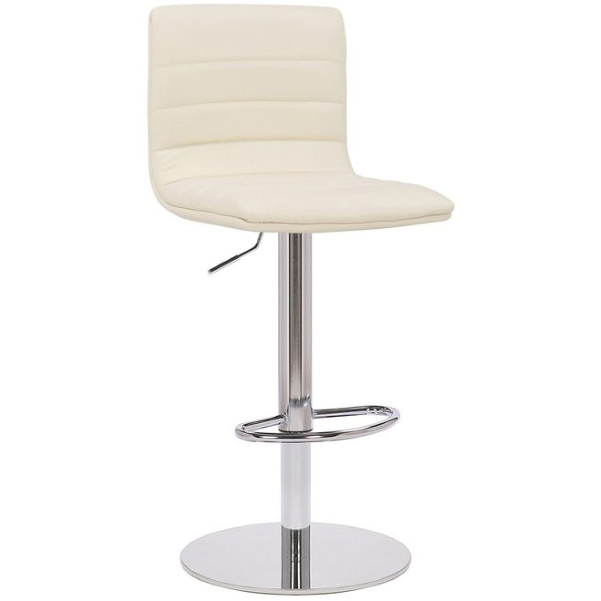 Alpino Breakfast Bar Stool Weighted Base Height Adjustable - Cream.