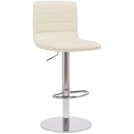 Alpino Breakfast Bar Stool Weighted Base Height Adjustable - Cream.