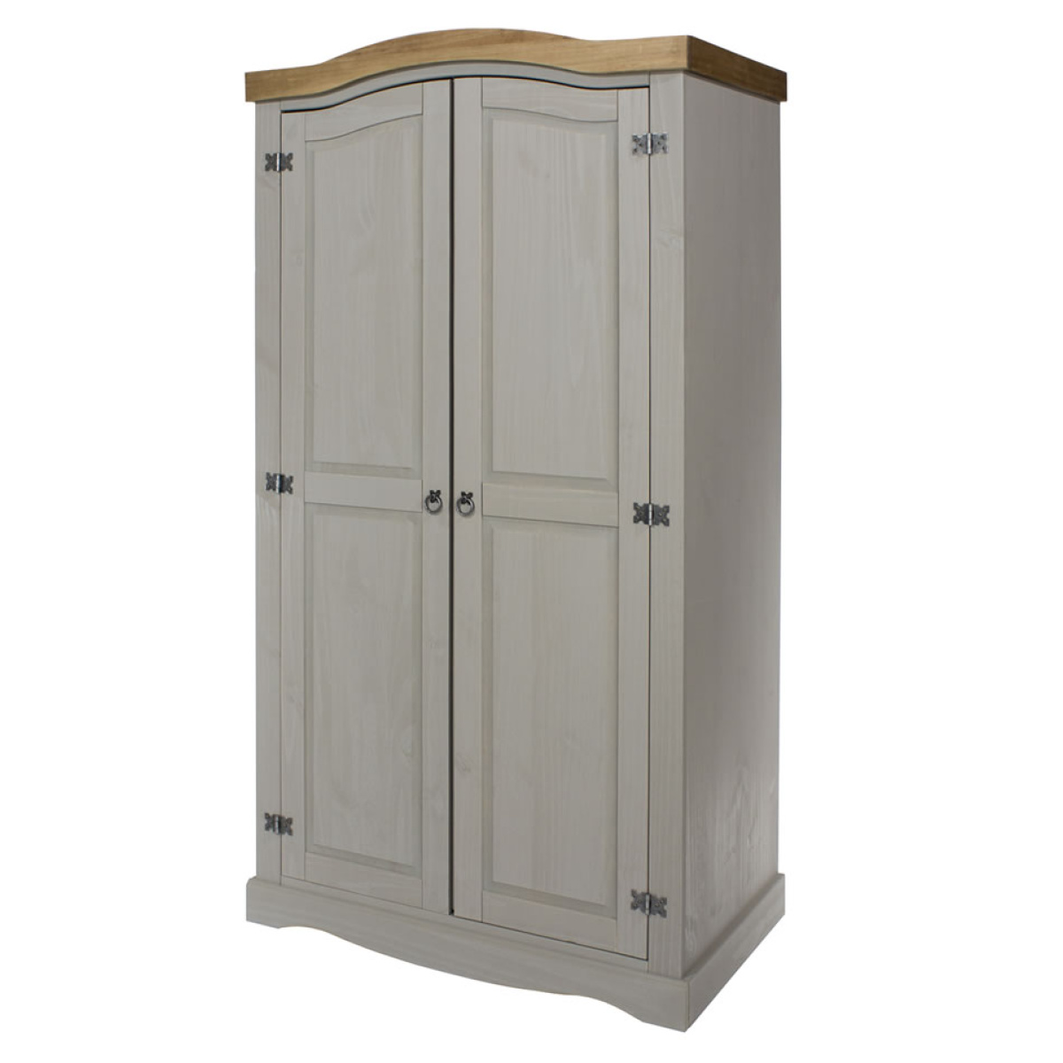 Coson Wardrobe - Grey Pine - 2 Doors