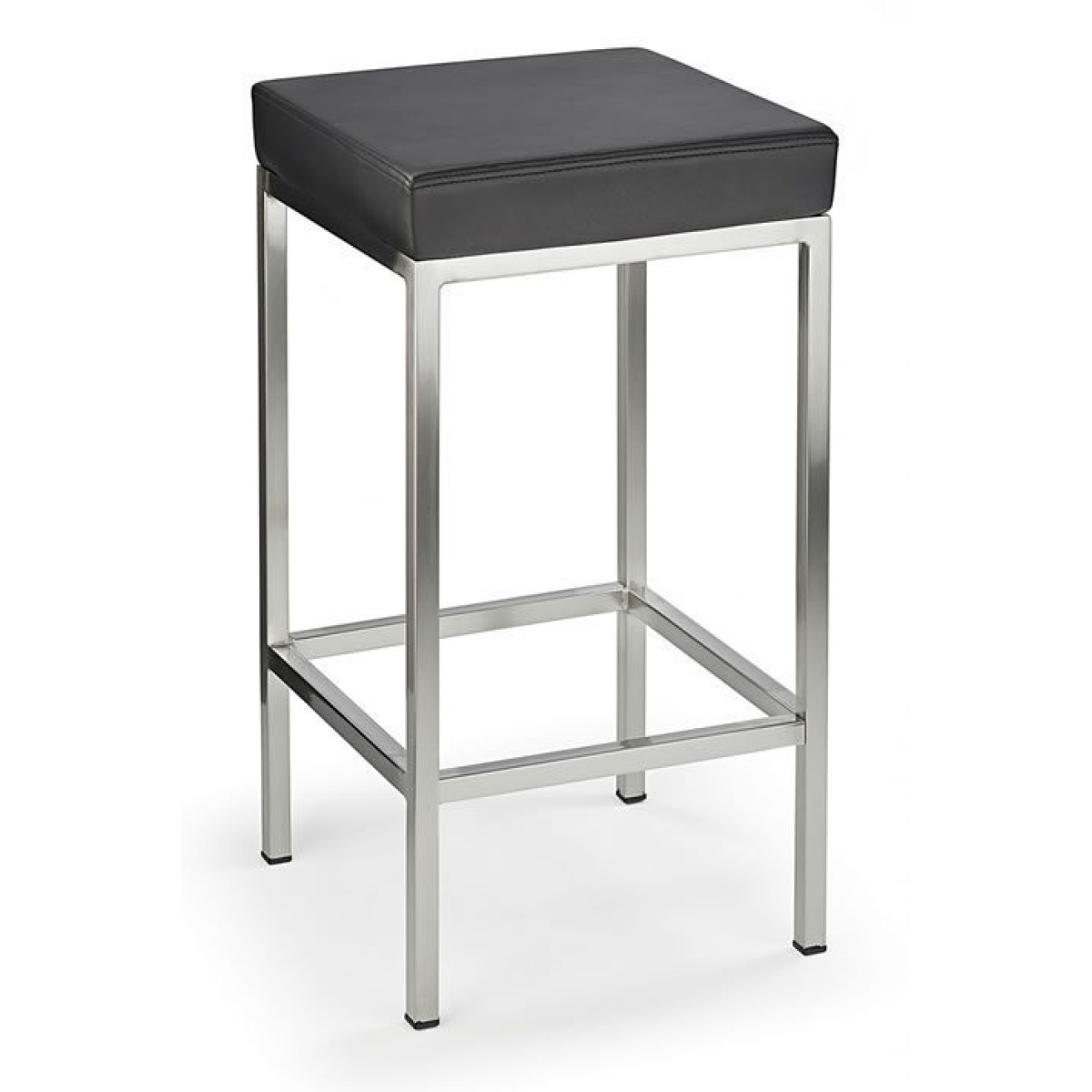 Fernow Briushed Satin Frame Stool Fixed Height 4 Colours