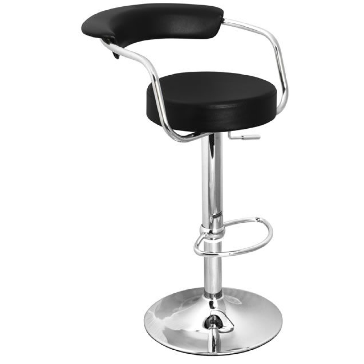 Lazio Adjustable Bar Stool Black