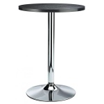 Oslo High Poseur Bar Table In Round Black