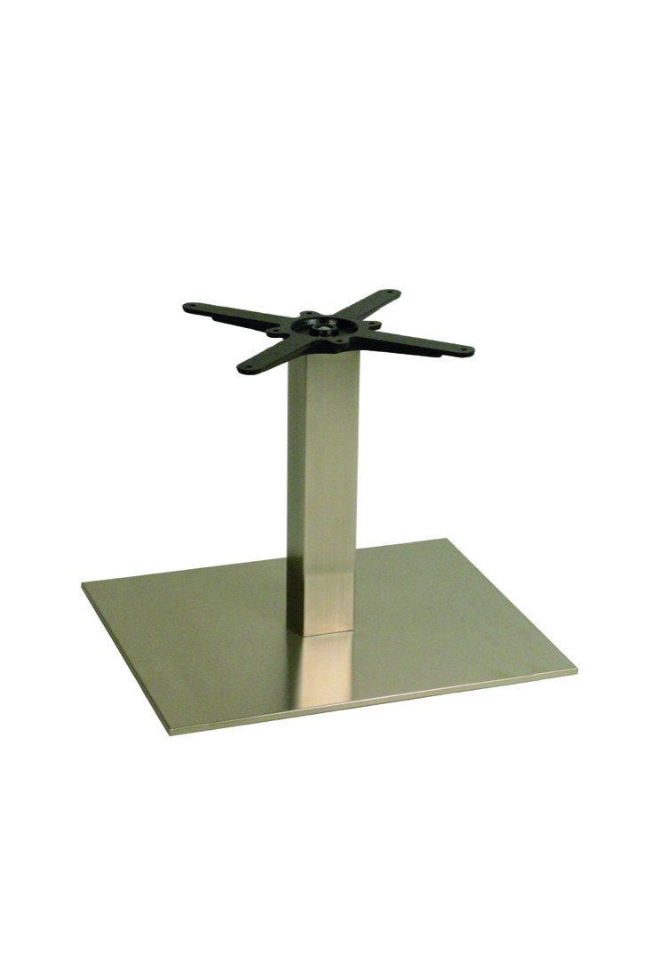 Daniella Steel Rectangle Coffee Table Base - Single Pedestal Coffee