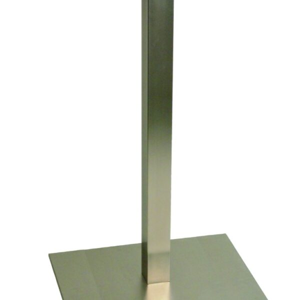 Daniella Steel Rectangle Coffee Table Base - Single Pedestal Poseur