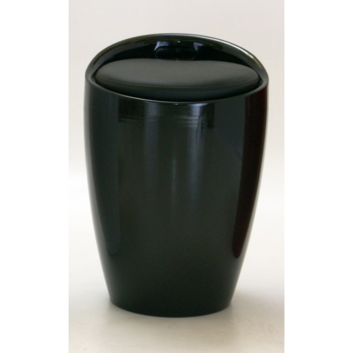 Kawsen Black High Gloss Stool with Storage