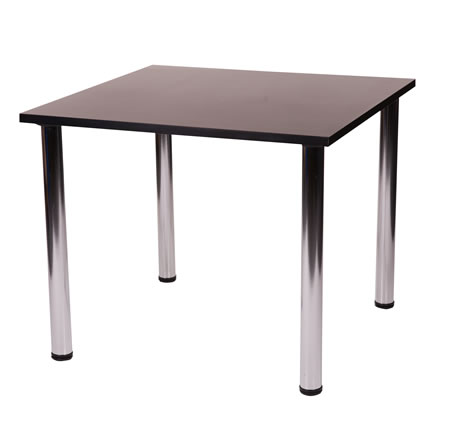 Fabian Square Small Or Large Table 4 Chrome Legs