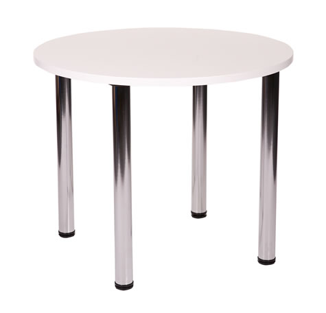 Fabizona Round Table Chrome Legs - Small Or Large Table Tops - Wenge