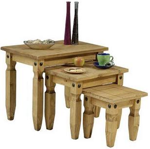 Tason Pine Nest Of Tables - Solid Wood