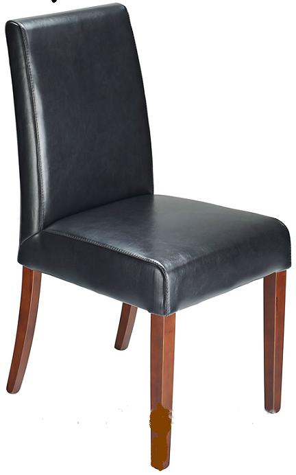 Florence Bonded Leather Chair - Black