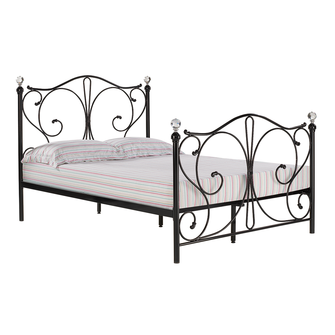 Fountain 4.6 Double Bed Black