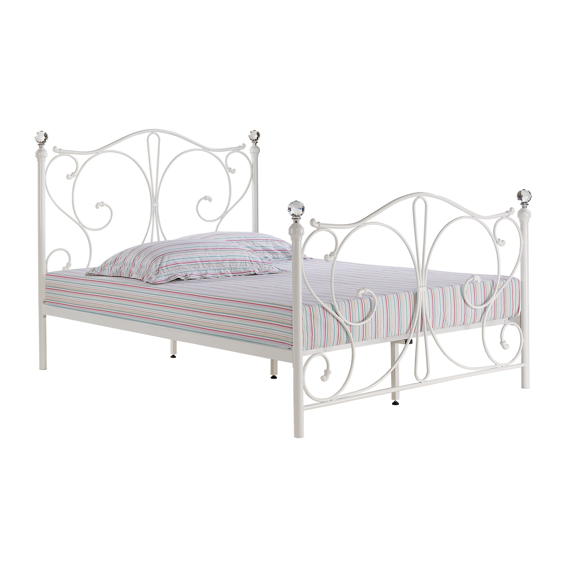 Fountain 4.6 Double Bed White