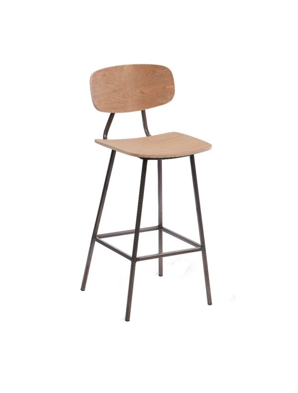 Kolemce High Stool Clear Frame Raw