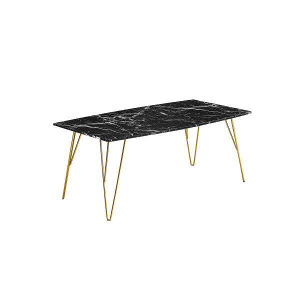 Foller Coffee Table Black Marble