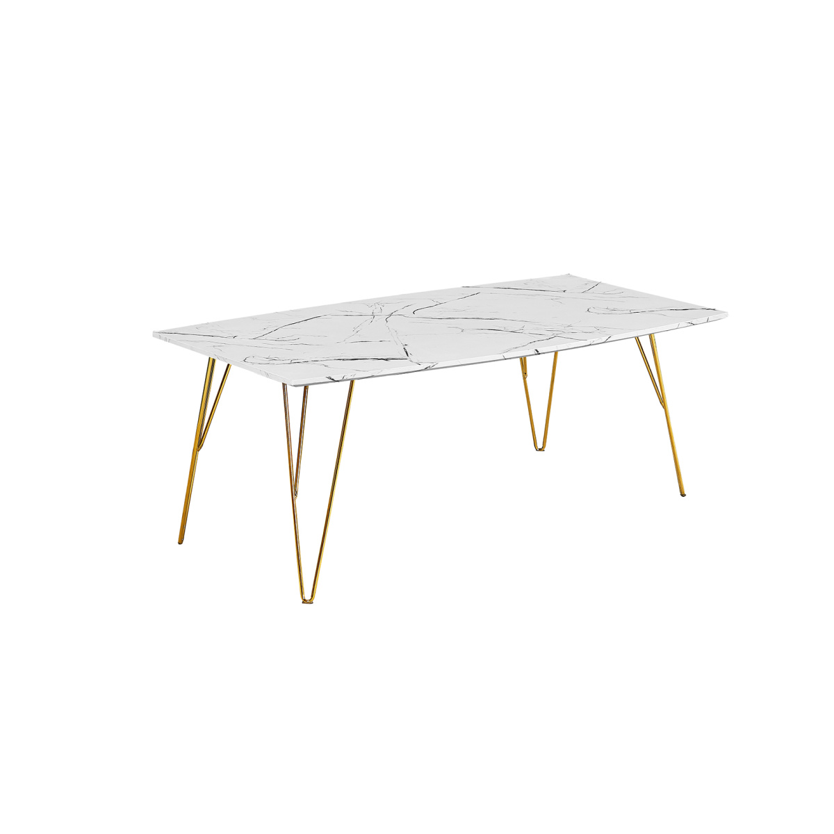 Foller Coffee Table White Marble