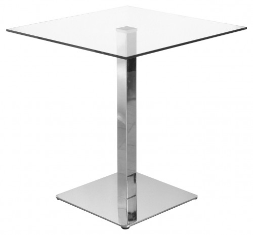 Blakey Clear Square Glass Top Stylish Table