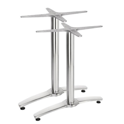 Alome Aluminium Twin Leg Table Base