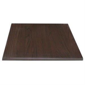 Monero 60Cm Dark Brown Square Table Top