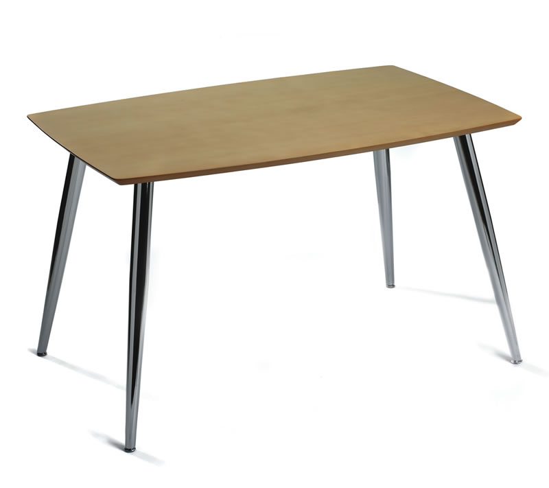 Milos Table Chrome Large Stylish Rectangle Table