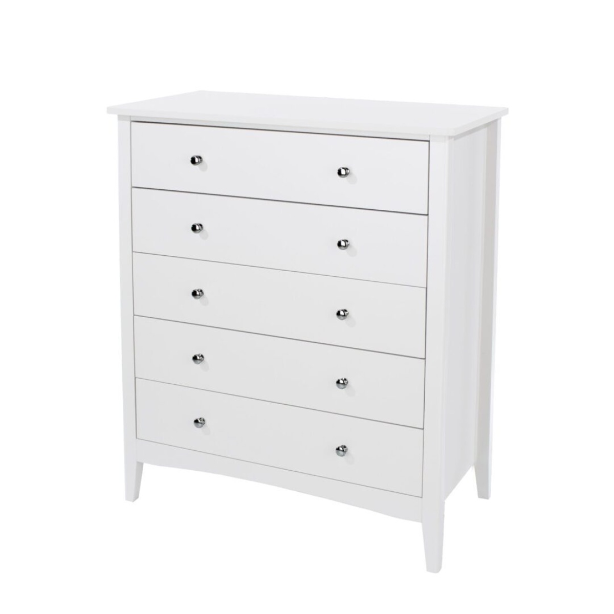 Dwenbe 5 Drawer Chest - White