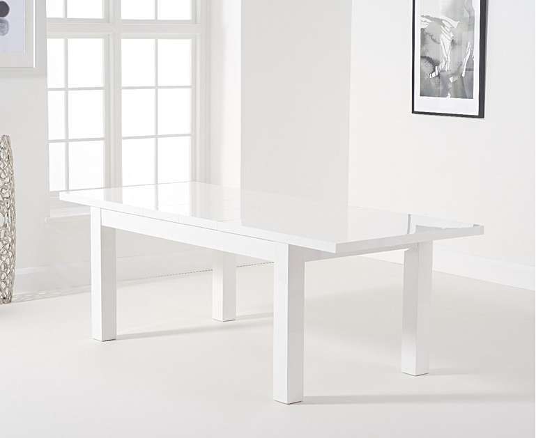 Dave White Gloss 160-220cm Extending Table