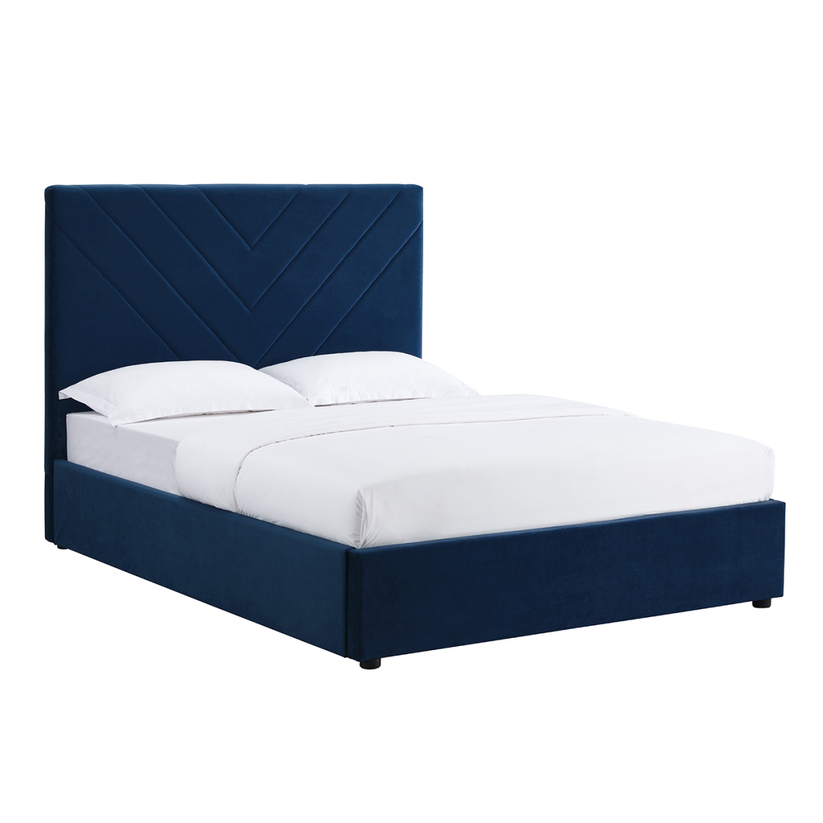 Long Double Bed Blue