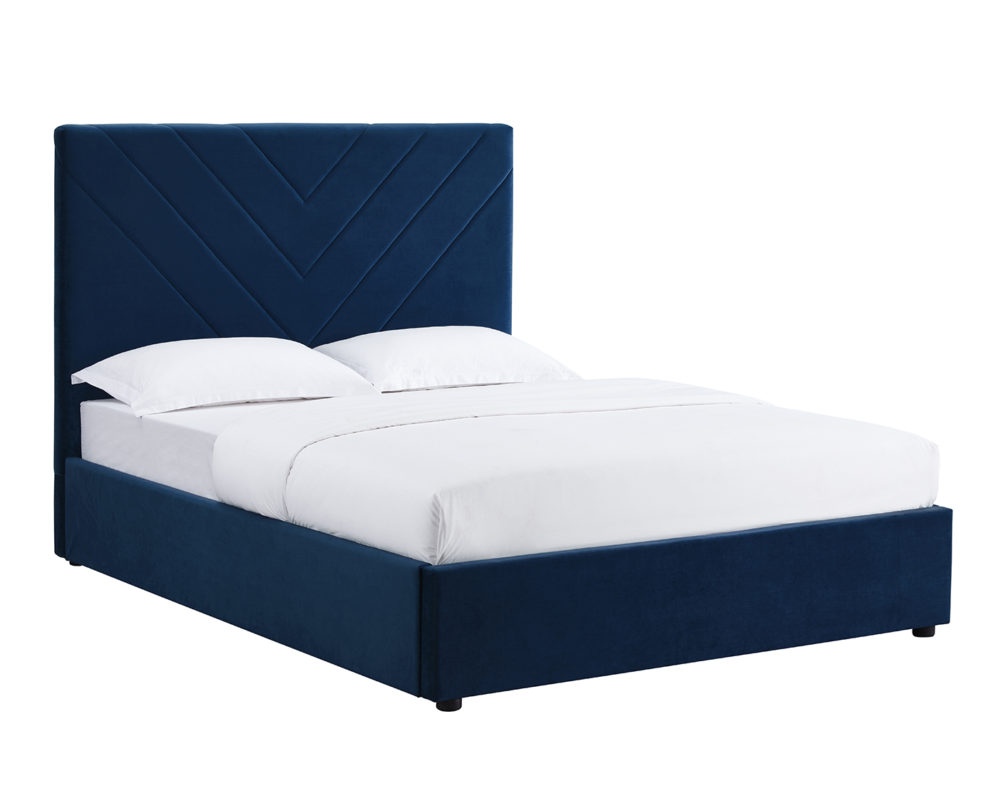 Long Double Bed Blue