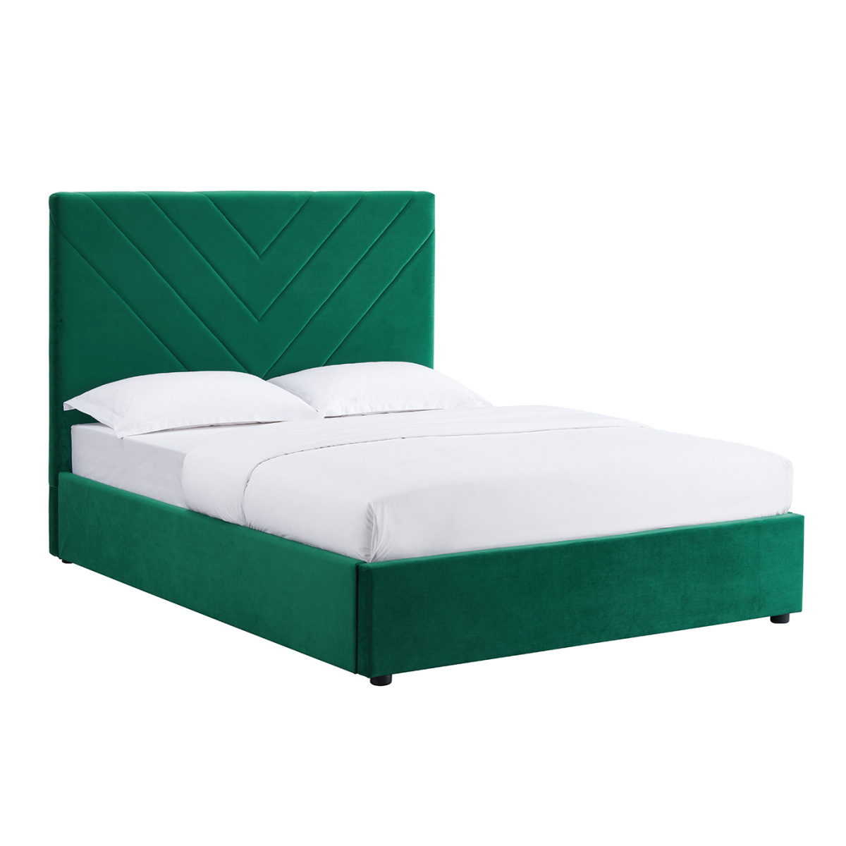 Long Double Bed Green