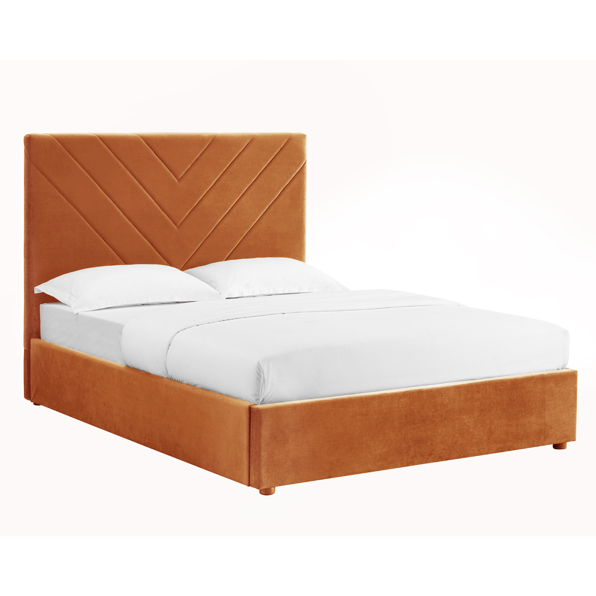 Long Kingsize Bed Orange