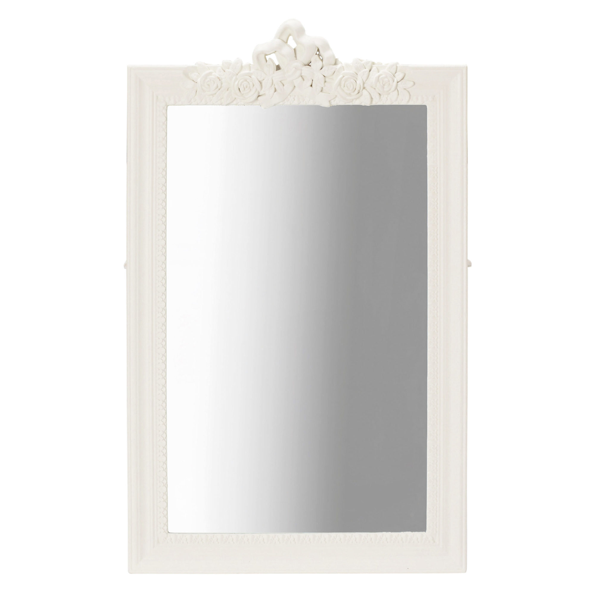 Vintage Jewel Wall Mirror White