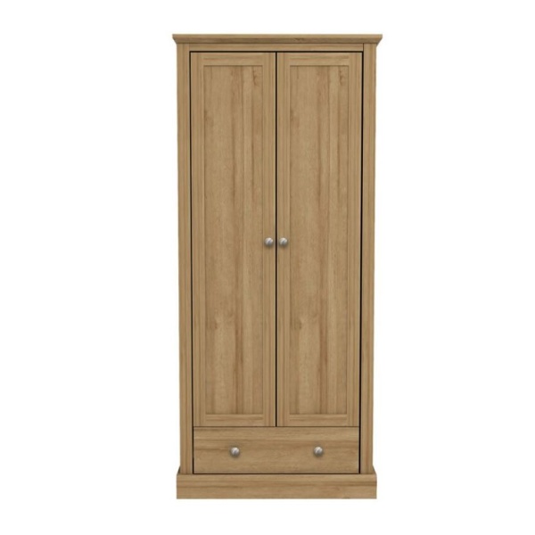 Kent 2 Door Wardrobe Oak 1 Drawer