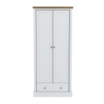Kent 2 Door Wardrobe White 1 Drawer