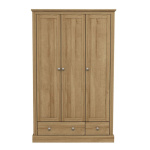 Kent 3 Door 2 Drawer Wardrobe Oak